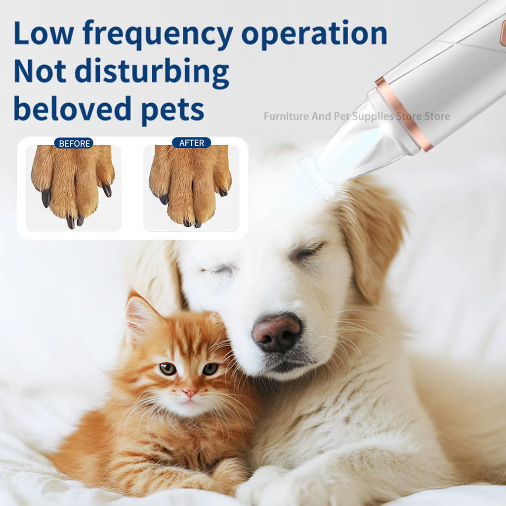 2-in-1 Pet Paw Trimmer and Nail Grinder