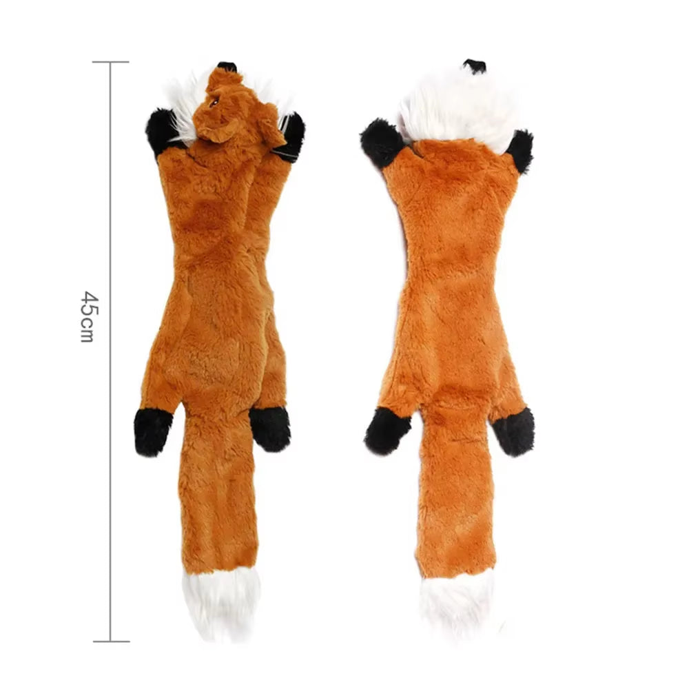 No-Stuffing Squeaky Plush Dog Toy