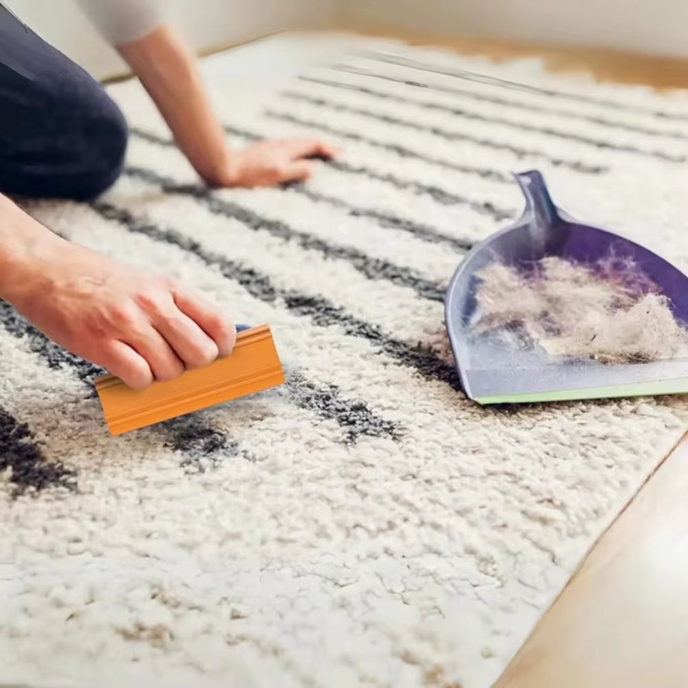 Pet Hair Scraper for Couch, Carpet and Car