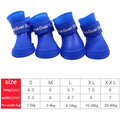 Waterproof Dog Rain Boots, Set of 4