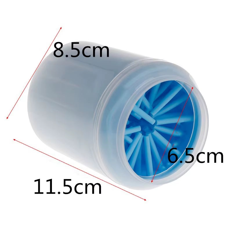 Effortless Outdoor Paw Cleaning: Portable Silicone Dog Paw Washer with Combs
