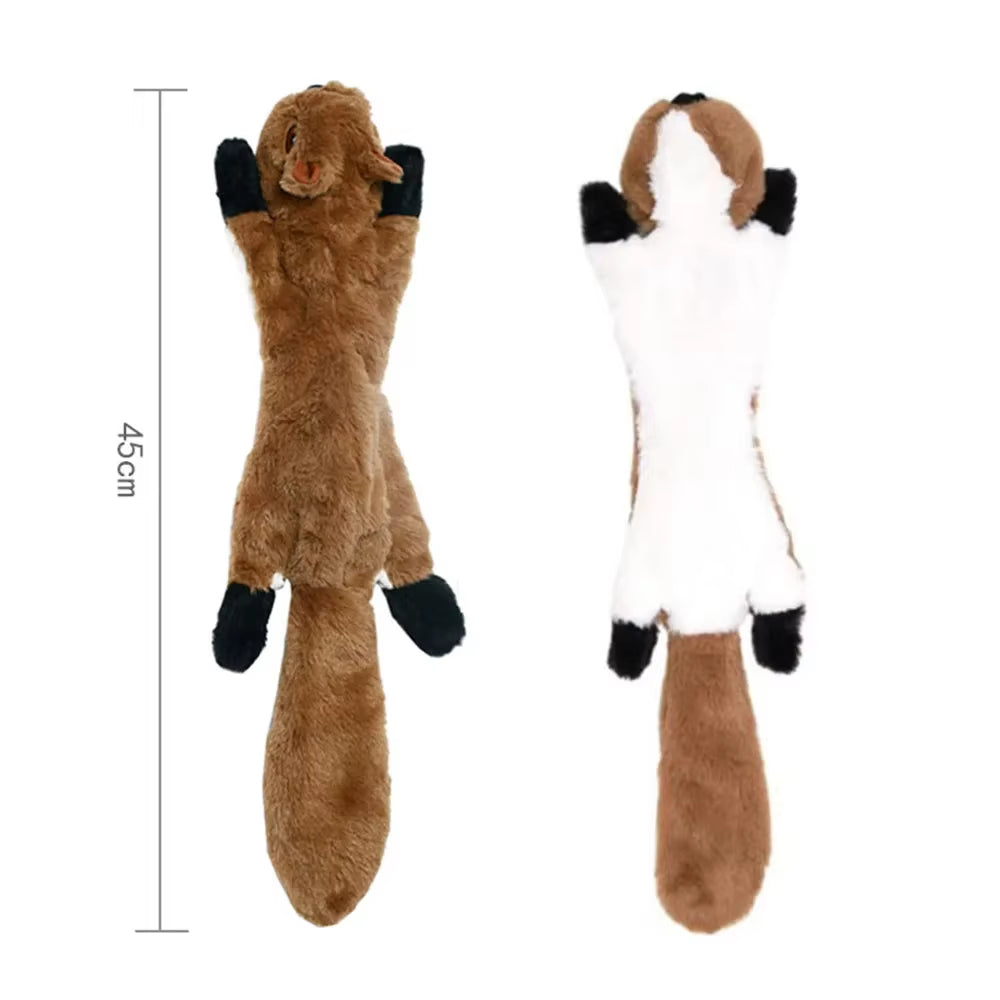 No-Stuffing Squeaky Plush Dog Toy