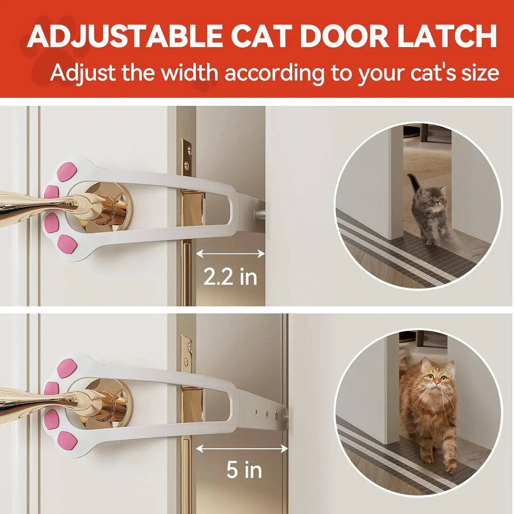 Cat Door Latch, Adjustable Pet Door Stopper