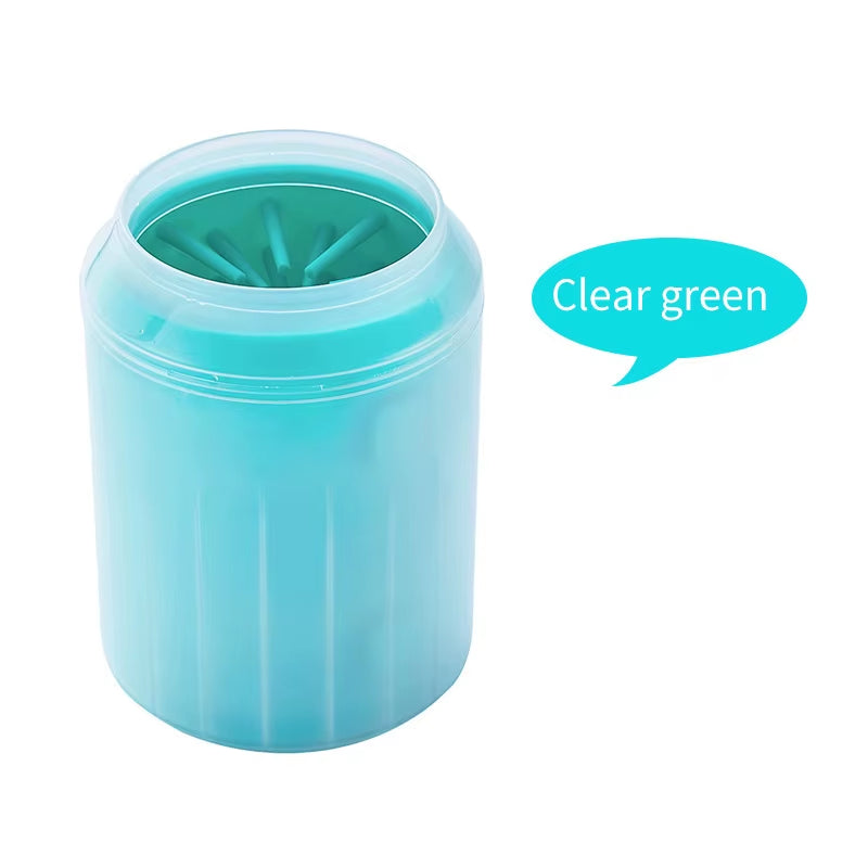 Effortless Outdoor Paw Cleaning: Portable Silicone Dog Paw Washer with Combs