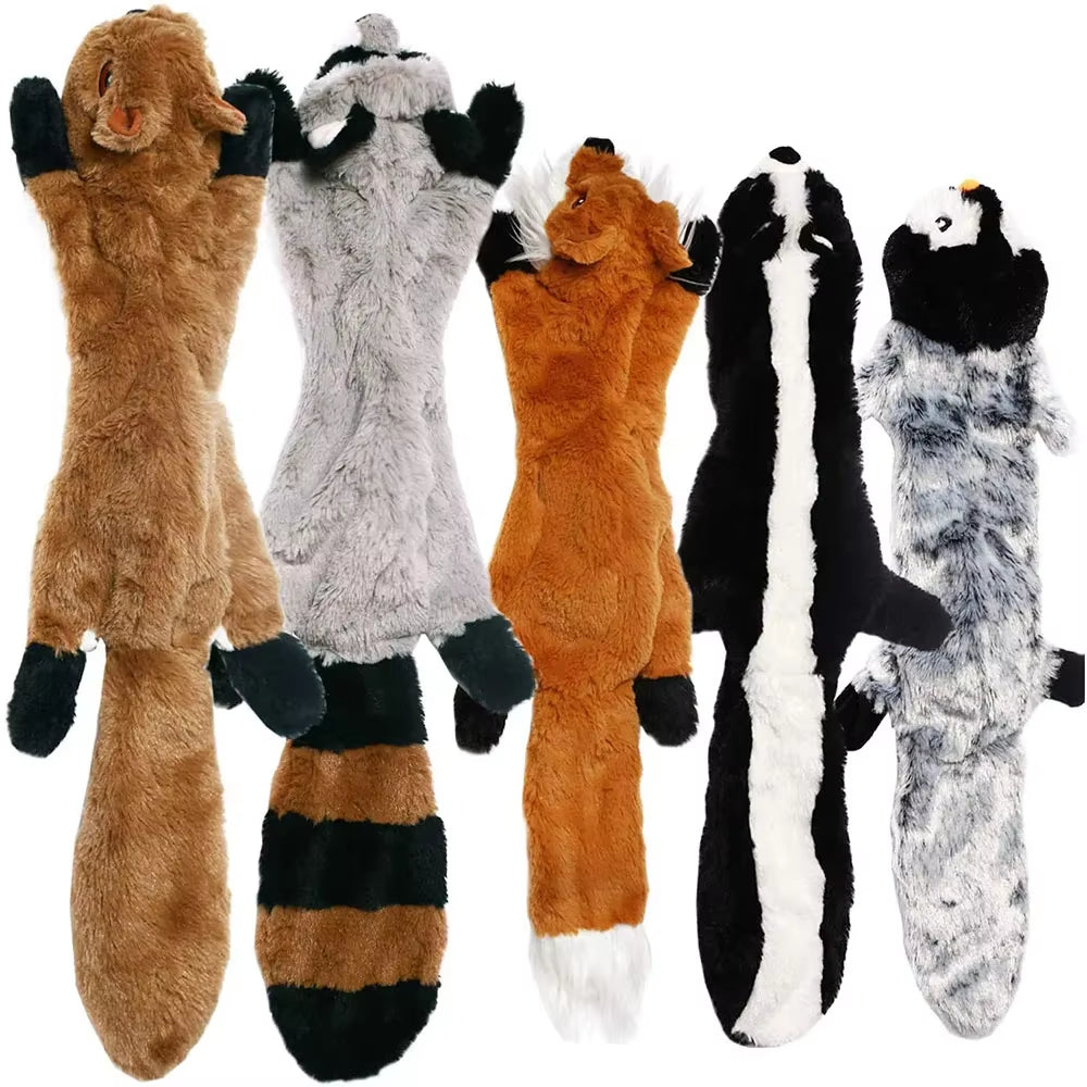 No-Stuffing Squeaky Plush Dog Toy