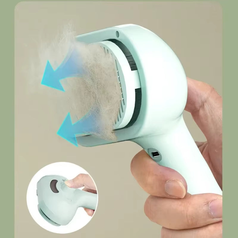 Luxury Pet Clean Steam Spray Grooming Brush for Dogs - Unique Chemical-Free Fur Care Tool